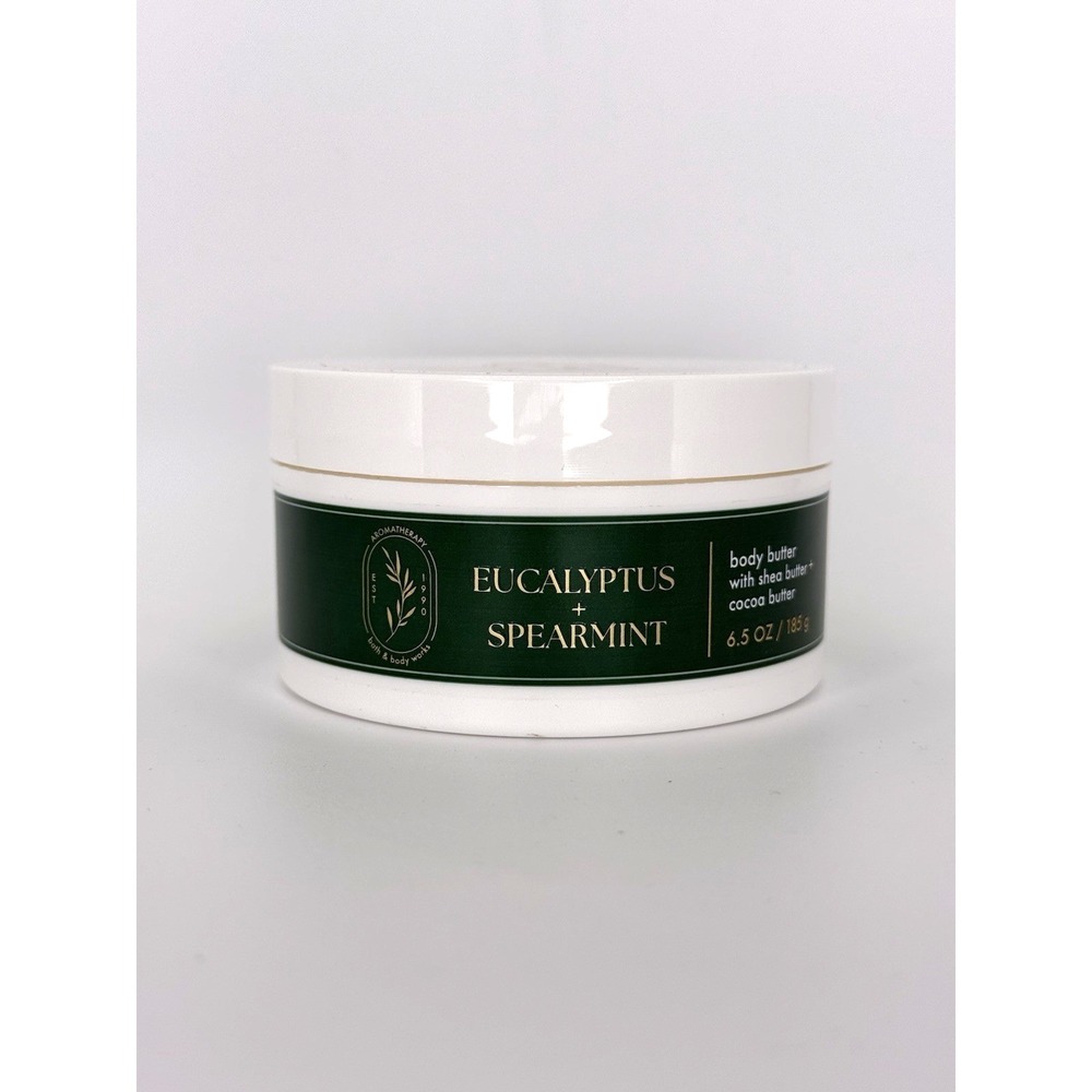 NEW Bath & Body Works Eucalyptus Spearmint‎ Body Butter Shea Cocoa 6.5oz